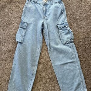 Madewell Light Blue Cargo Jeans